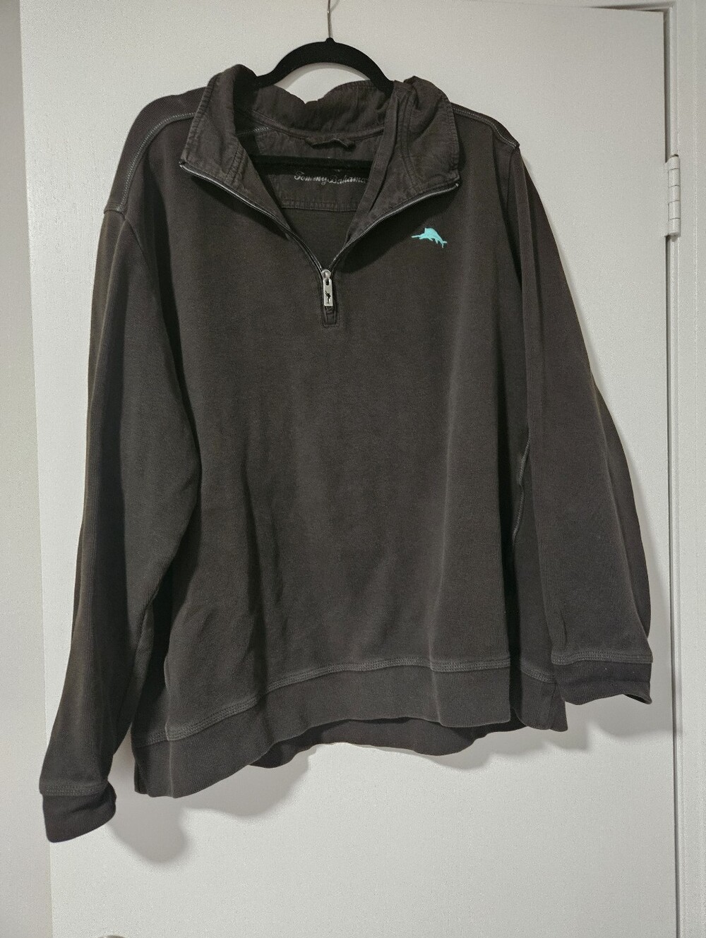 Tommy Bahama 1/4 Zip Pullover Sweatshirt | Brown | 3XL